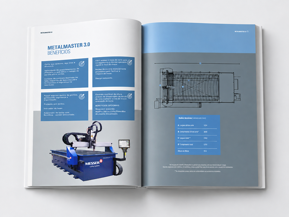 Catálogo MetalMaster 3.0 aberto