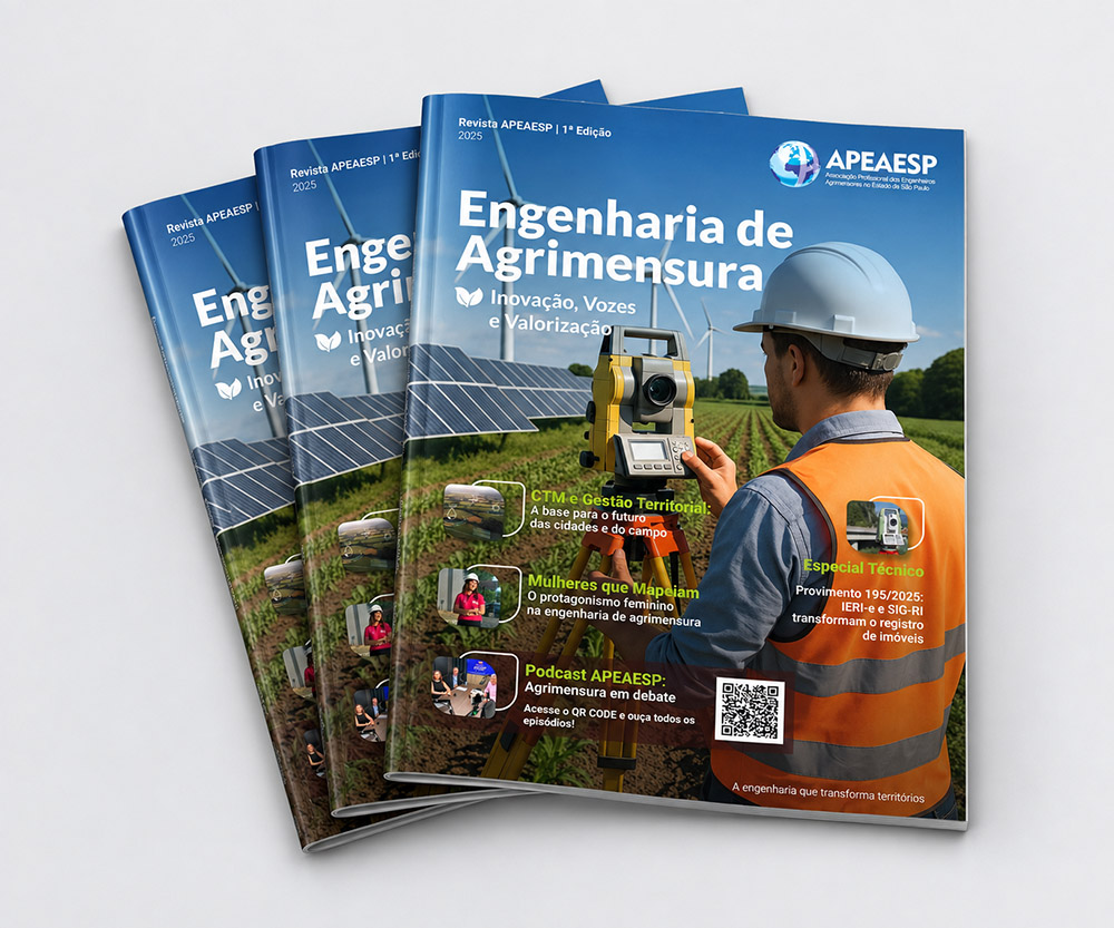 Capa da Revista APEAESP, Engenharia de Agrimensura