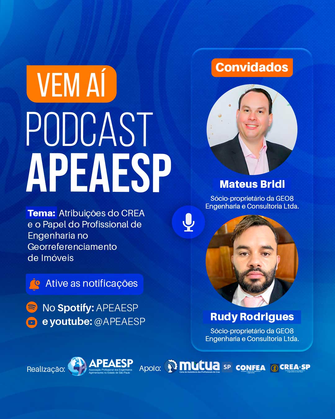 Post Vem aí com os convidados Mateus Bridi e Rudy Rodrigues