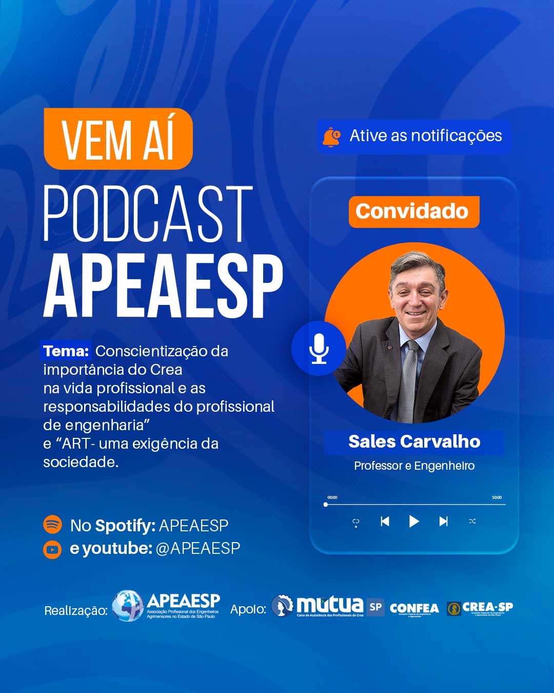 Post Vem aí com o convidado Sales Carvalho