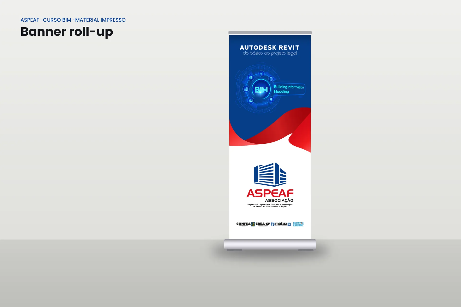 Banner roll-up do Curso BIM