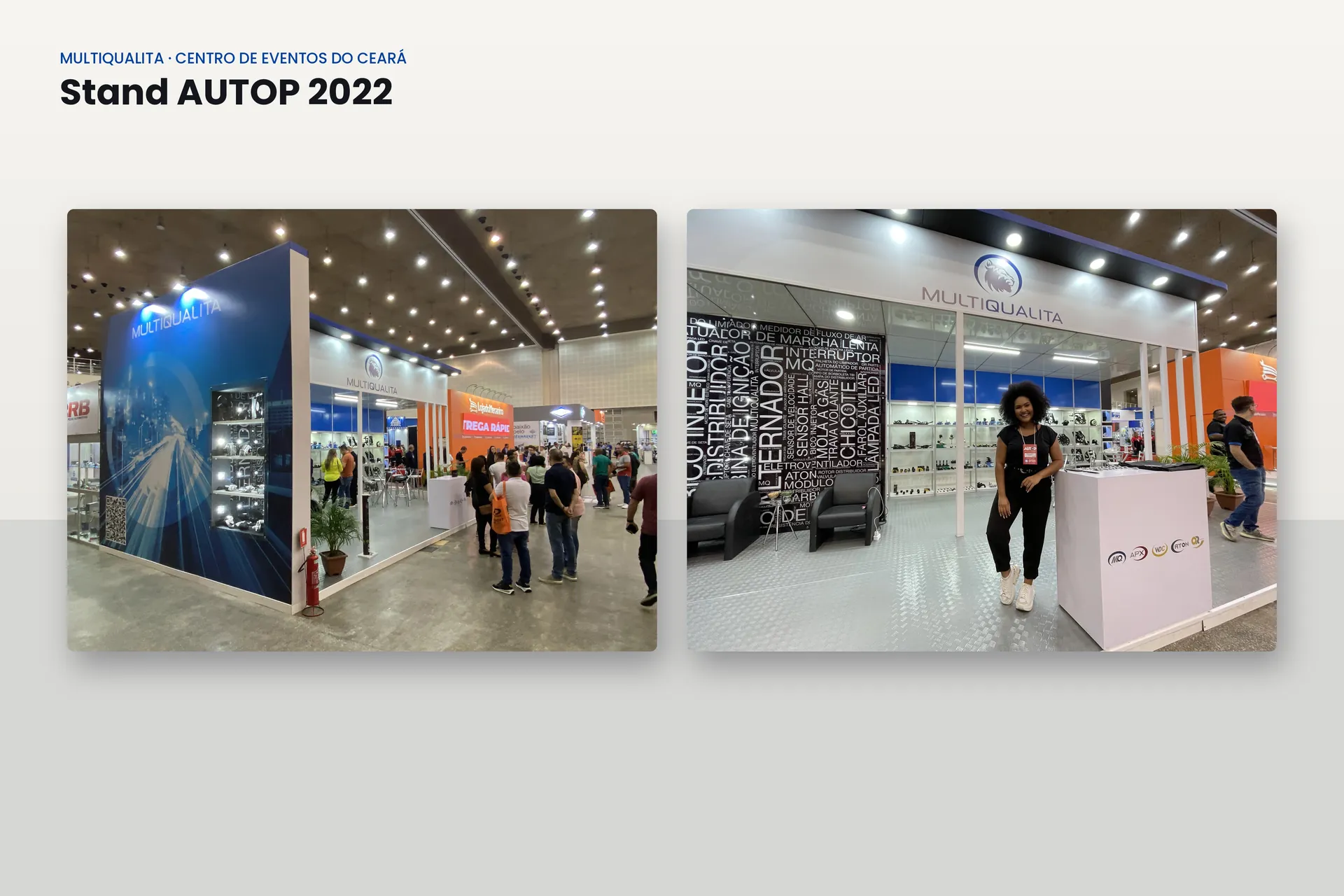 Stand da Multiqualita na AUTOP 2022, no Centro de Eventos do Ceará