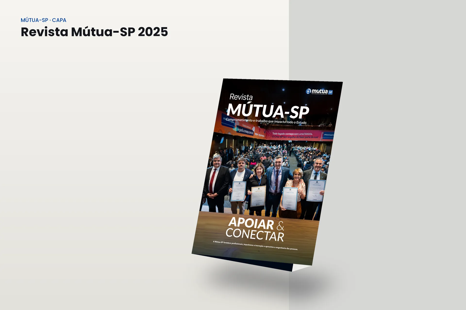 A Revista Mútua-SP 2025 vista de frente, em destaque